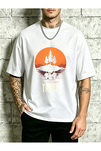 BASEPULSE Minimalist Art, Men's T-Shirt, Ponder Discern Truth, Nature Inspire...