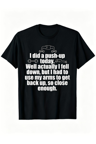 212Wear Men'S Pure T-Shirt, Featuring a Fun Fitness Push-Up Print, Summer Men...