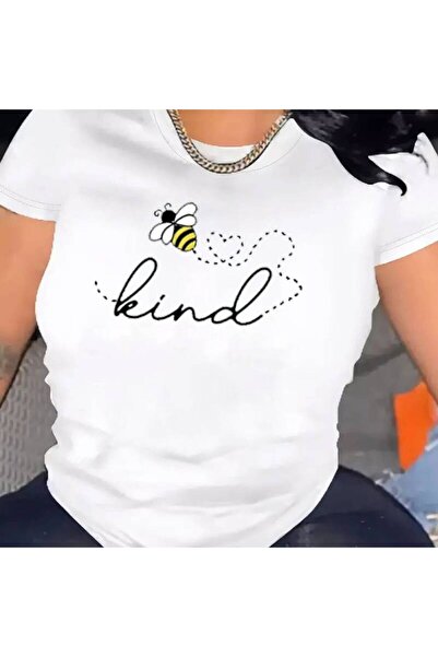 212Wear تي شيرت نسائي كاجوال بأكمام قصيرة، قطعة واحدة، 100% قطن ثقيل - ياقة د...