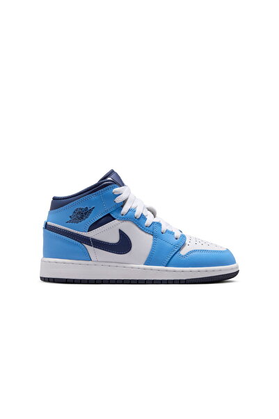 Nike Air Jordan 1 Mid Gs Mavi Basketbol Ayakkabısı Juststep