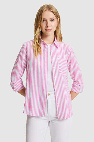 U.S. Polo Assn. Women's Pink Long Sleeve Shirt 50320143-Vr041