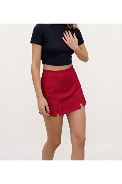 OTD STORE - Shorts Skirt with a Shorts Look on the Back, Mini Skirt