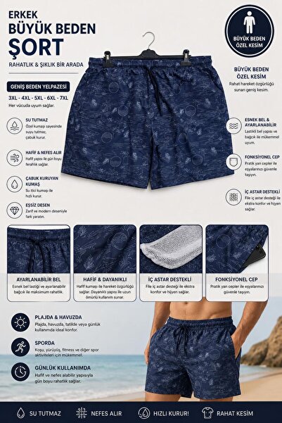 AEY SHOES BATTAL ERKEK DENİZ ŞORTU