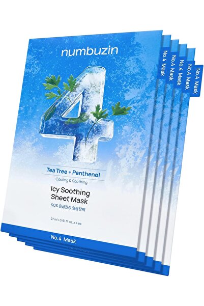 Numbuzin No.4 Icy Soothing Sheet Mask (5Ea) 27ml