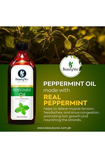 Beauty Voc Essential and Herbal Oils, 150 Ml, Peppermint Oil