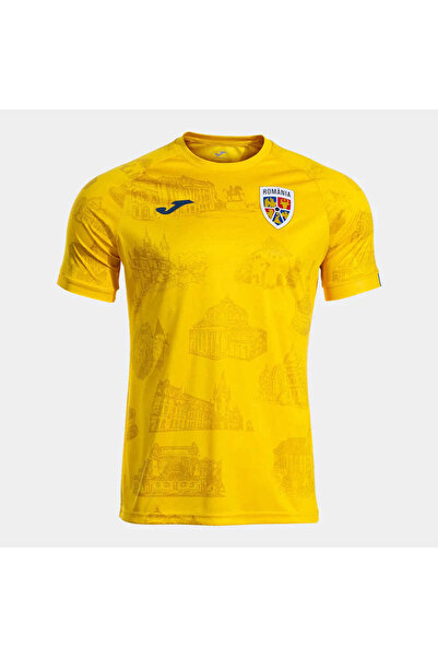 Joma Tricou de încălzire Oficial România 25/26 pentru adulți, Galben - 5XS