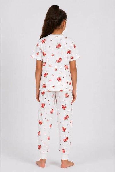 My Hanne Patterned Girls' Pajama Set 91201