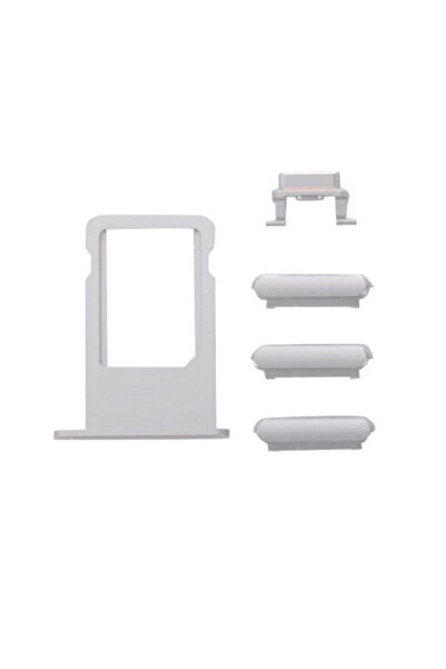 unbranded Πλαϊνά πλήκτρα και Βάση Sim για iPhone 6s, Silver