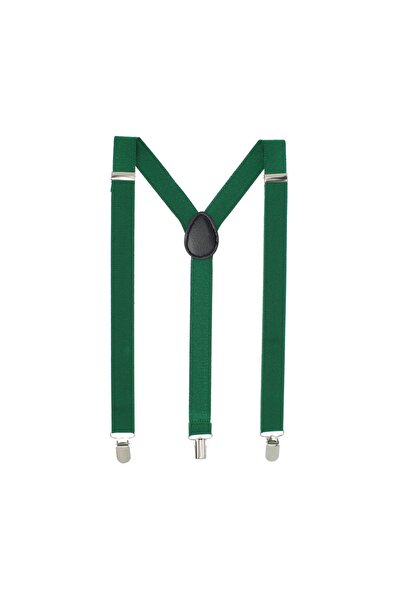 ButicCochet Bretele pentru copii, Buticcochet, cu cleme metalice, 25 mm, Verd...