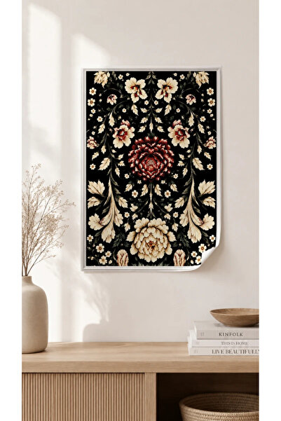 Akıllı Kağıt Statik Tutunma Özellikli Tablo - Poster Çiçek (Model-92)