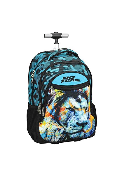 GİM Βαλίτσα τρόλεϊ no Fear Fluo Lion 48x33x28εκ 30λτ 348-45074