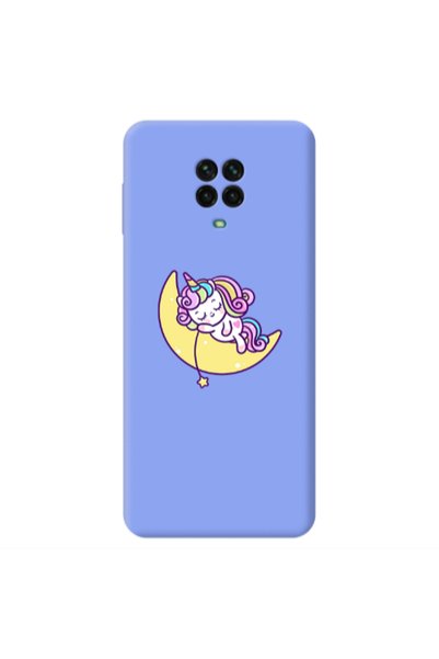 Other Xiaomi Redmi Note 9 Pro Sleeping horse Light Purple Colored Silicone TP...