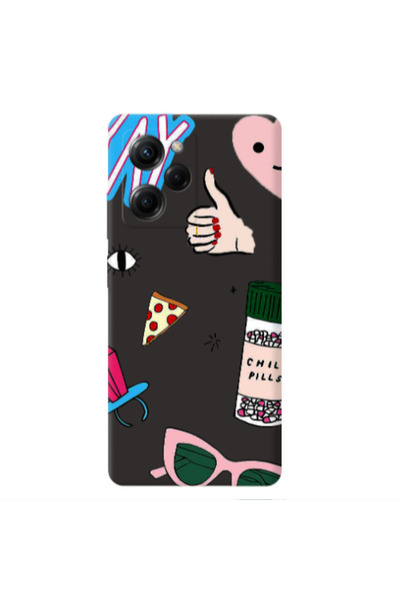 Other Xiaomi Poco X5 Pro Chill Black Colored Silicone TPU Θήκη