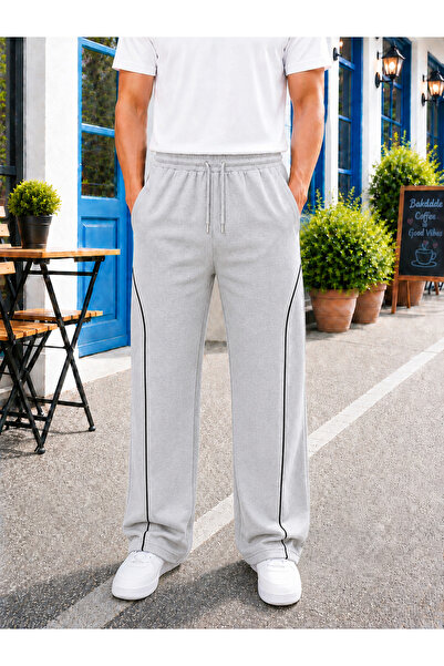 by fiyaka fashion Erkek Baggy Eşofman Altı Önden Biyeli (Mevsimlik)