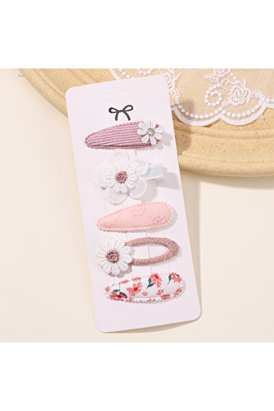 Rapunzel Accessories Papatya Desenli Çıtçıtlı Çocuk Bebek Saç Tokası / Saç Ak...