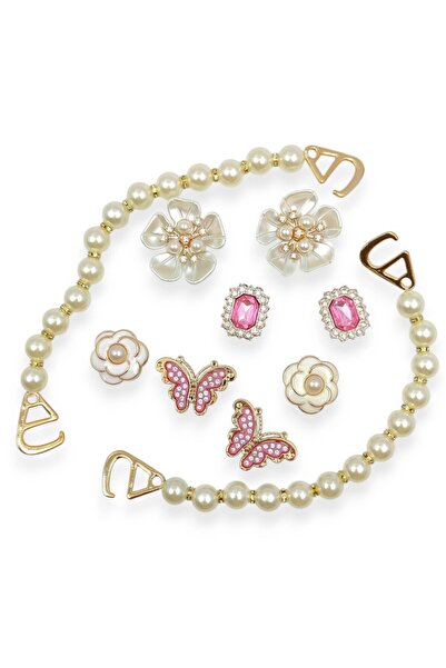 Twist Διακοσμητικά Pins για Clogs Σετ 06 Pearls