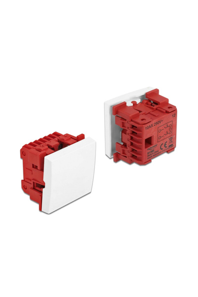 DELOCK module διακόπτης Easy 45 81360, μονός, 2-pole, 1-way, λευκός