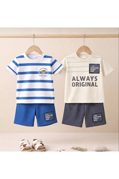Milanlı Kids Boy's 2-Piece Cotton Summer Set