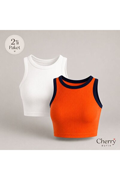 Cherry Butik Halter Neck Camisole Crop