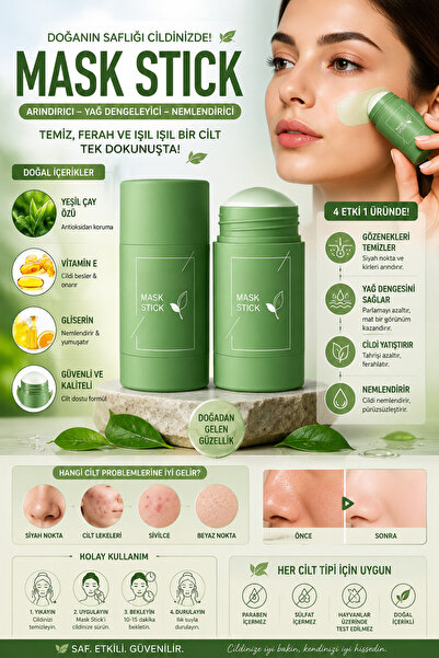 RED TOUCH Blackhead Mask with 100% Green Tea Extract