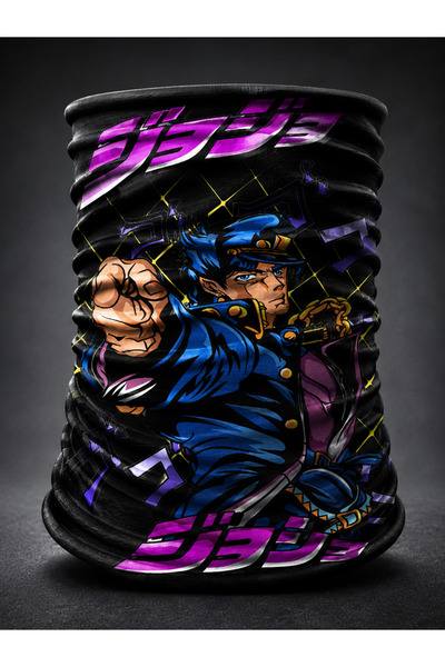 FG KONNİCHİWA Jojo's Bizarre Adventure Bandana Anime Face Mask and Neck Gaite...