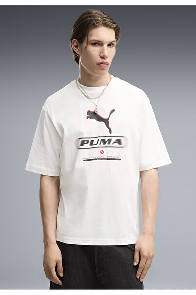 Puma Tricou sport cu croială largă și imprimeu urban
