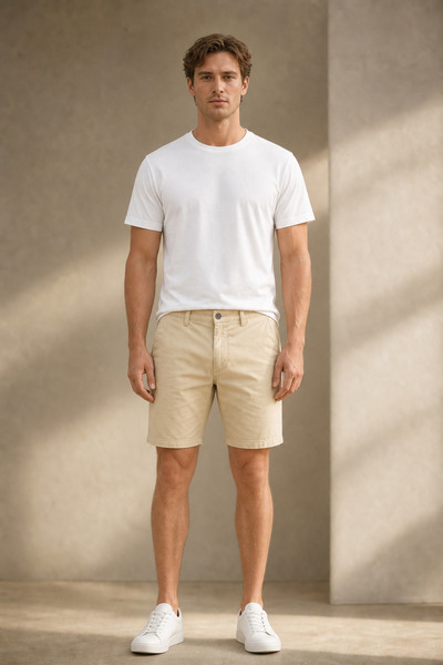 Selected Homme Selecte Homme ανδρικά σορτς, τσίνο