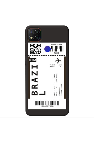 Other Xiaomi Redmi 9c Brazil BRA Black Colored Silicone TPU Θήκη