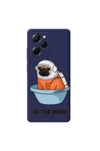 Other Xiaomi Poco X5 Pro To the moon Dark blue Colored Silicone TPU Θήκη