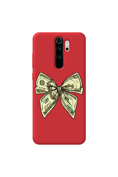 Other Xiaomi Redmi Note 8 Pro Bowtie Dollars Red Colored Silicone TPU Θήκη