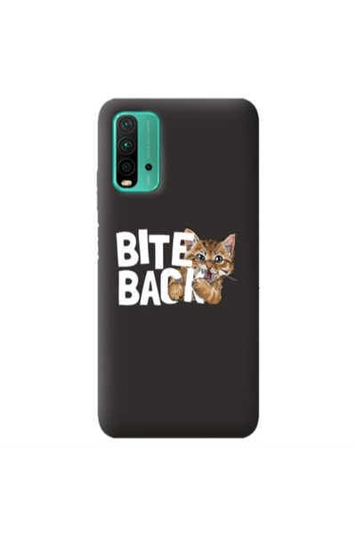 Other Xiaomi Poco M3 bitte back cat Black Colored Silicone TPU Θήκη