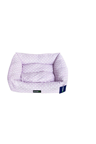 Doctor Pet Makaron Series Rectangle Pet Bed Medium - 70x60x22cm - Soft Washab...