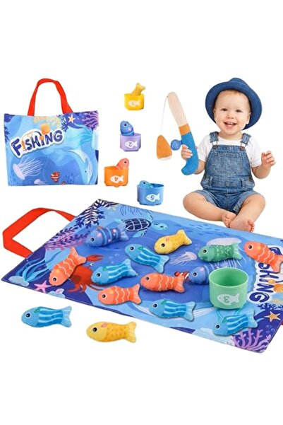 Funny Party Shop Joc de Pescuit Montessori pentru Copii – Set Complet cu 15 P...