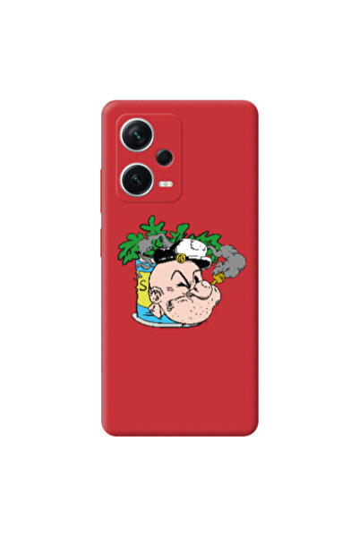 Other Xiaomi Poco X5 Popeye Red Colored Silicone TPU Θήκη
