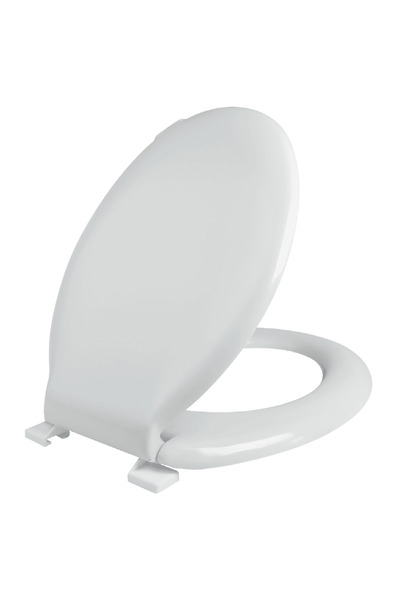 ELVIT Κάλυμμα λεκάνης τουαλέτας WC Δ44.5xΠ36.5εκ. Τρύπες 15-17εκ. Λευκό Βακελ...
