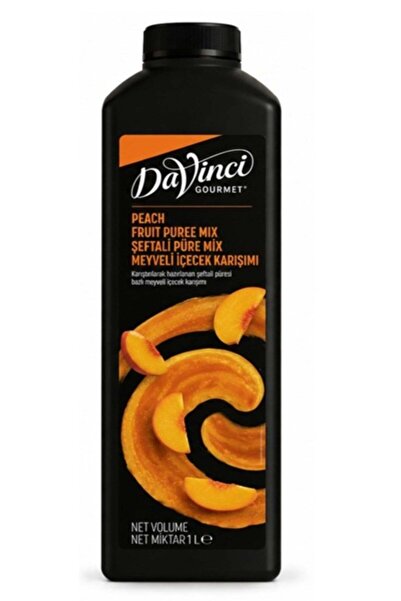 Da Vinci Davinci Gourmet Şeftali Peach Fruit Meyve Püresi 1 LT