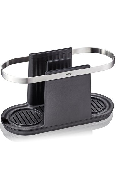 GEFU Organizator chiuveta Smartline Gefu, plastic, inox, negru, 24x10xh13 cm