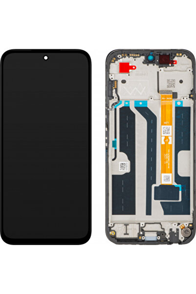 OPPO A6x/ A6t Тъчскрийн дисплей, с рамка, черен, Сервизен пакет 621029000752