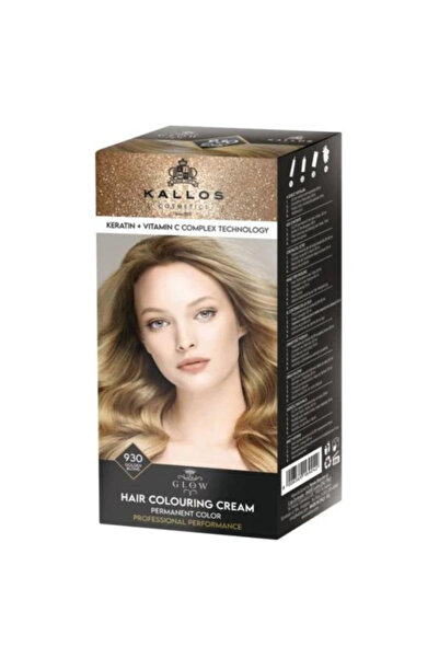 Kallos Vopsea Permanenta - Glow Long Lasting Cream Hair Colour Nuanta 930 Blo...