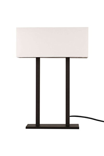 Opviq Επιτραπέζιο Φωτιστικό Salihini 527ABY2186 35x15x52εκ. E27 40W Μαύρο-Λευκό
