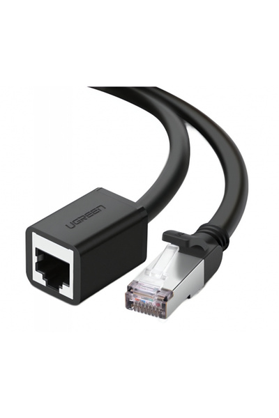 Ugreen Prelungitor Cablu Retea NW112, RJ45 - RJ45, 2m, Negru