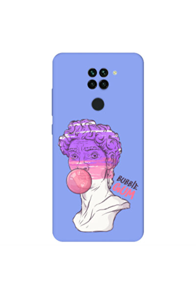 Other Xiaomi Redmi Note 9 Pin Bubble Light Purple Colored Silicone TPU Θήκη