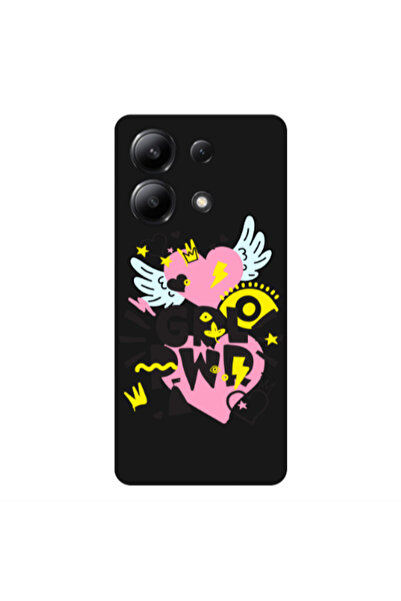 Other Xiaomi Redmi Note 13 4G Grl Pwr Black Colored Silicone TPU Θήκη