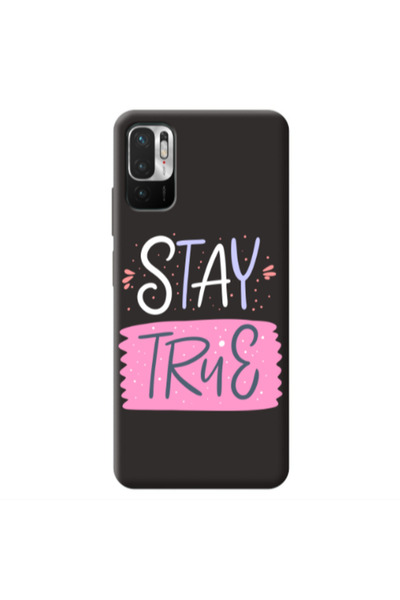 Other Xiaomi Redmi Note 10 Pro 5G Stay True Black Colored Silicone TPU Θήκη