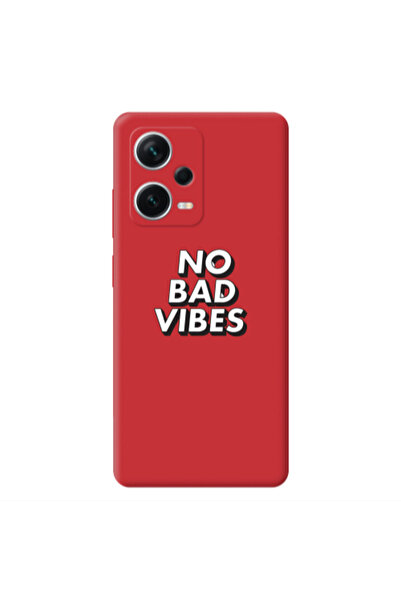 Other Xiaomi Poco X5 No bad vibes Red Colored Silicone TPU Θήκη