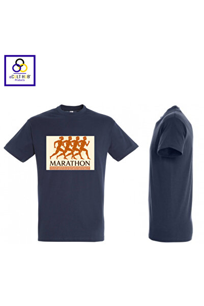 eCult Hub eC T-shirt Marathon 2 - Σκούρο μπλε (Dark Blue)