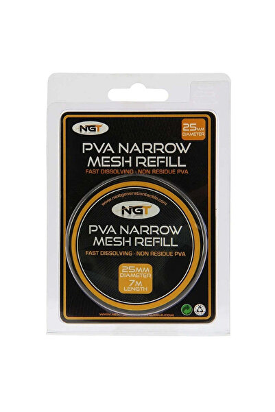 NGT Tackle Rezervă sac solubil PVA NGT - Îngust - 25mm - 7m