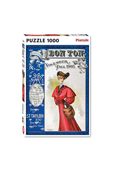 Piatnik Puzzle Bon Ton, Piatnik, 67,5 x 44,1 cm, 1000 piese, Multicolor