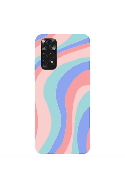 Other Xiaomi Redmi Note 11 4G Colored lines Light Purple Colored Silicone TPU...