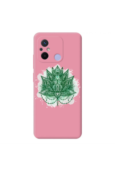 Other Xiaomi Redmi 12C Witch leaf Pink Colored Silicone TPU Θήκη